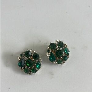Rhapsody Green rhinestone  Earrings